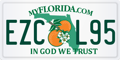 FL license plate EZCL95