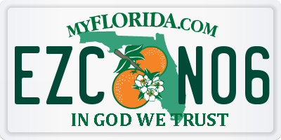 FL license plate EZCN06