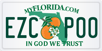 FL license plate EZCP00