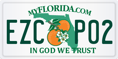 FL license plate EZCP02