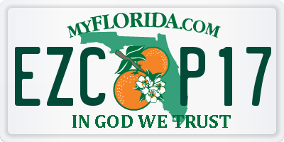 FL license plate EZCP17