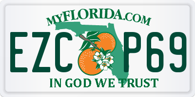 FL license plate EZCP69