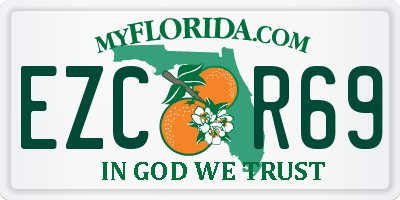 FL license plate EZCR69