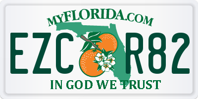 FL license plate EZCR82