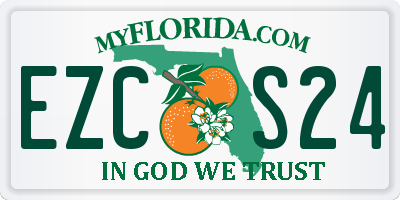 FL license plate EZCS24