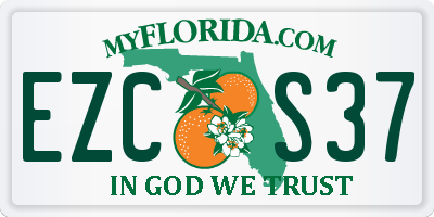 FL license plate EZCS37