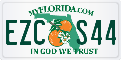 FL license plate EZCS44
