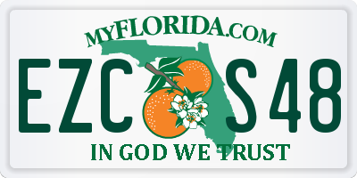 FL license plate EZCS48