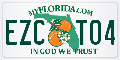 FL license plate EZCT04