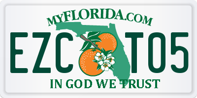 FL license plate EZCT05
