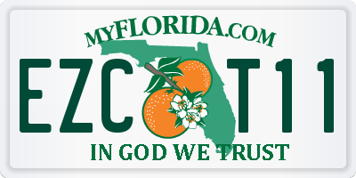 FL license plate EZCT11