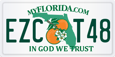 FL license plate EZCT48