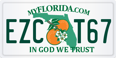 FL license plate EZCT67
