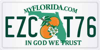 FL license plate EZCT76