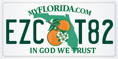 FL license plate EZCT82