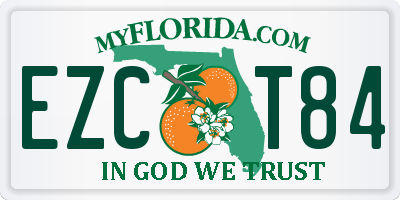FL license plate EZCT84
