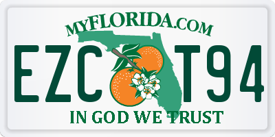 FL license plate EZCT94