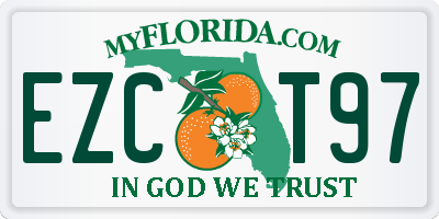 FL license plate EZCT97