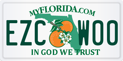 FL license plate EZCW00
