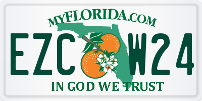 FL license plate EZCW24