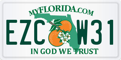 FL license plate EZCW31