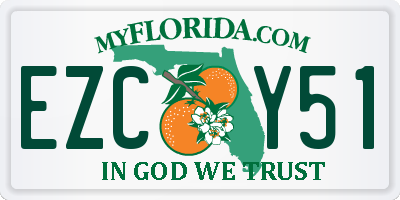 FL license plate EZCY51