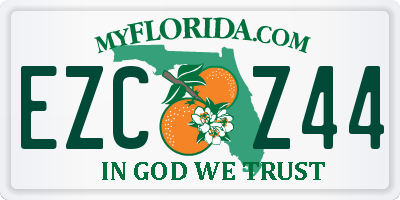 FL license plate EZCZ44