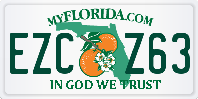 FL license plate EZCZ63