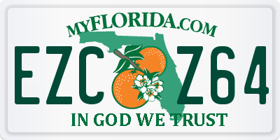 FL license plate EZCZ64