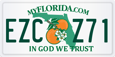 FL license plate EZCZ71
