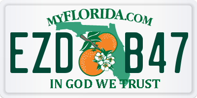 FL license plate EZDB47
