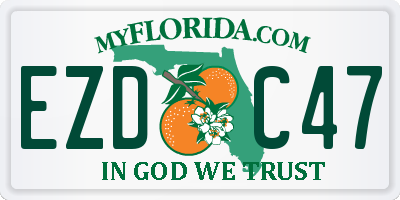 FL license plate EZDC47