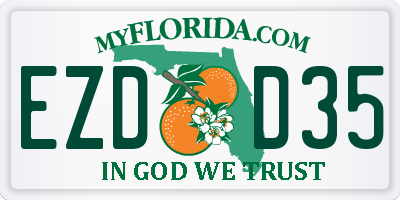 FL license plate EZDD35