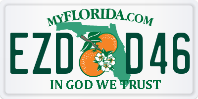 FL license plate EZDD46