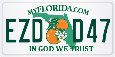 FL license plate EZDD47