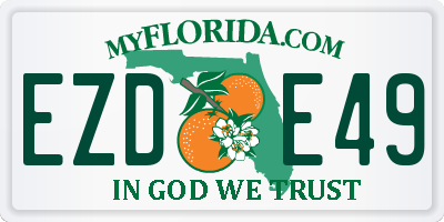 FL license plate EZDE49