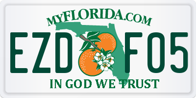 FL license plate EZDF05