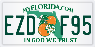 FL license plate EZDF95