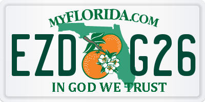 FL license plate EZDG26