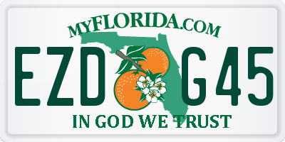 FL license plate EZDG45