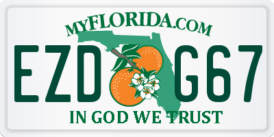 FL license plate EZDG67