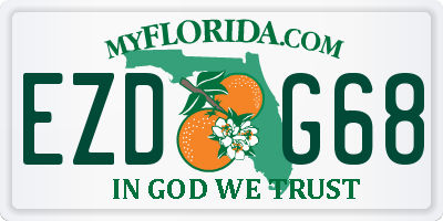 FL license plate EZDG68