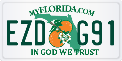FL license plate EZDG91