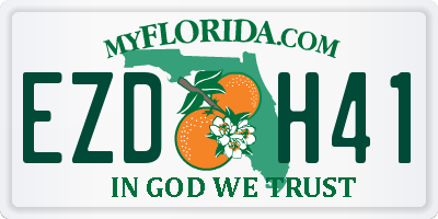 FL license plate EZDH41