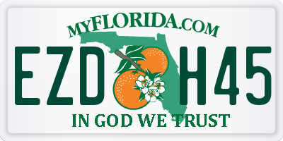 FL license plate EZDH45