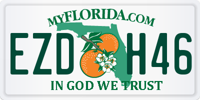 FL license plate EZDH46