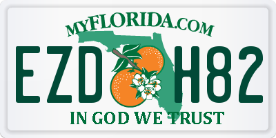 FL license plate EZDH82