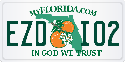 FL license plate EZDI02