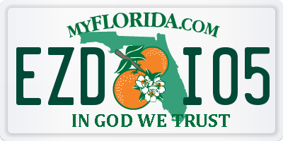 FL license plate EZDI05