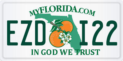 FL license plate EZDI22